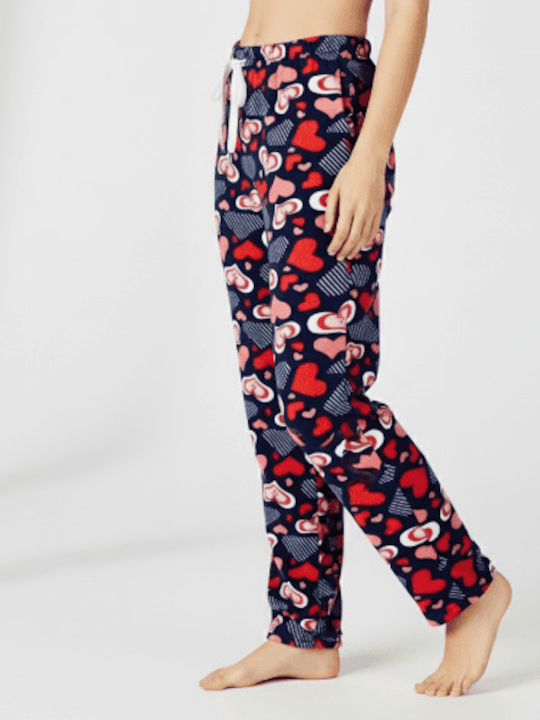Prive Underwear Winter Damen Pyjama-Hose Dark Blue