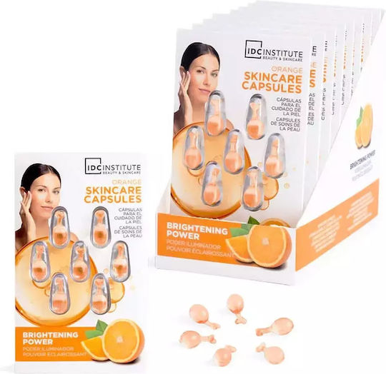 IDC Institute Orange Skin Capsules Moisturizing Serum Face with Vitamin C for Radiance 7x0.34ml