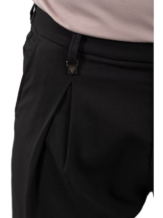 Παντελόνι σε Loose Εφαρμογή Black