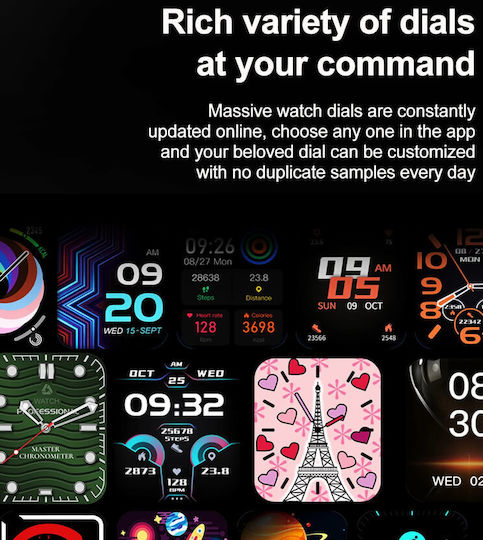 Microwear TK25 Smartwatch με Παλμογράφο (Green Camo)