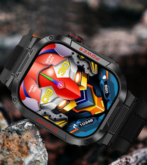 Microwear TK25 Smartwatch με Παλμογράφο (Green Camo)