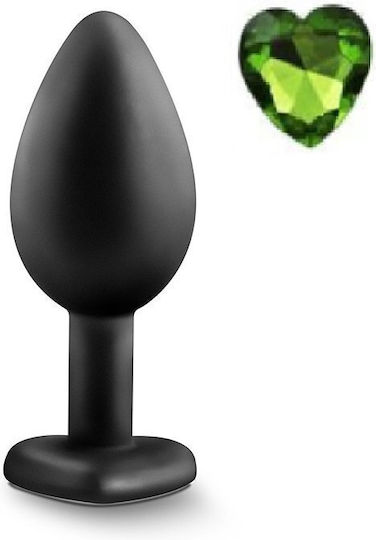 best anal sex lubricant Red and Green Jewel Butt Plug - 2.6 Inch