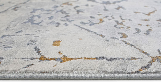 Decostar Gen Des-r Teppich Rund Synthetisch,Polyester/Cotton/Leather Gray