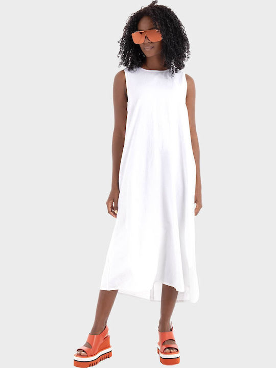 Summer Midi Dress Black White