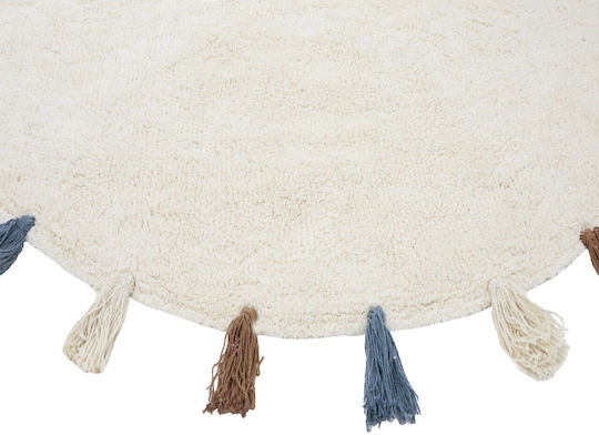 Bekas Carpets Joy Steps 1-iag-3472 Covor Rotund Bumbac Ecru