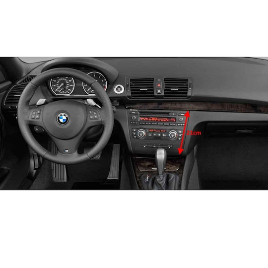 Lenovo Car Audio System for BMW Series 1 2004-2013 with Clima (Bluetooth/USB/WiFi/GPS/Apple-Carplay/Android-Auto) with Touch Screen 9"