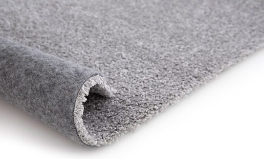 Decostar Dolce-r 71181-060 Teppich Rund Synthetisch,Polyester/Cotton/Leather Gray