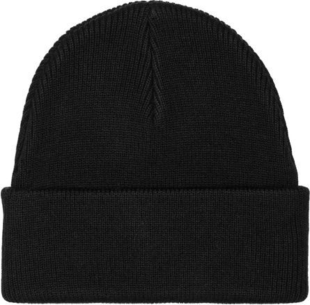 Beanie Ανδρικός Σκούφος με Rib Πλέξη σε Μαύρο χρώμα