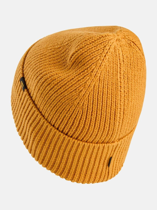 Beanie Unisex Σκούφος Πλεκτός σε Κίτρινο χρώμα