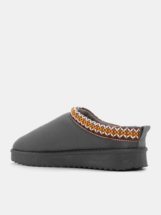 Closed Women's Slippers Gray
