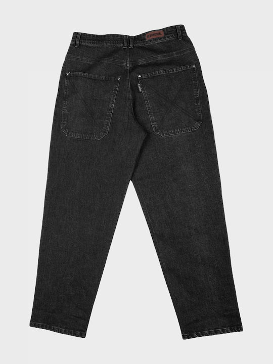Ανδρικό Παντελόνι Τζιν με Relaxed Εφαρμογή Washed Mid