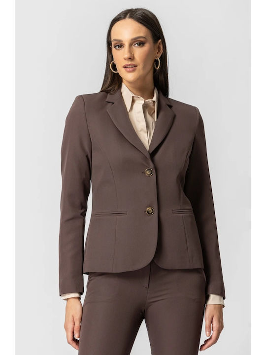 Chrisper Women's Blazer Brown