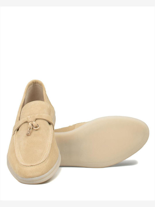 Γυναικεία Loafers σε Μπεζ Χρώμα