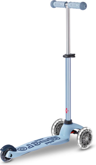 Micro Trotinetă Copii Mini Deluxe Rock & Go Cu 3 Roți Cu Scaun Pastel Albastru Deschis