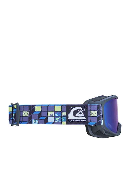 Quiksilver Little Grom Ski & Snowboard Goggles Kids Blue with Lens in Blue Color