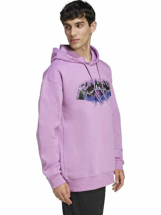 Sweatshirt Fleece with Hood Purple