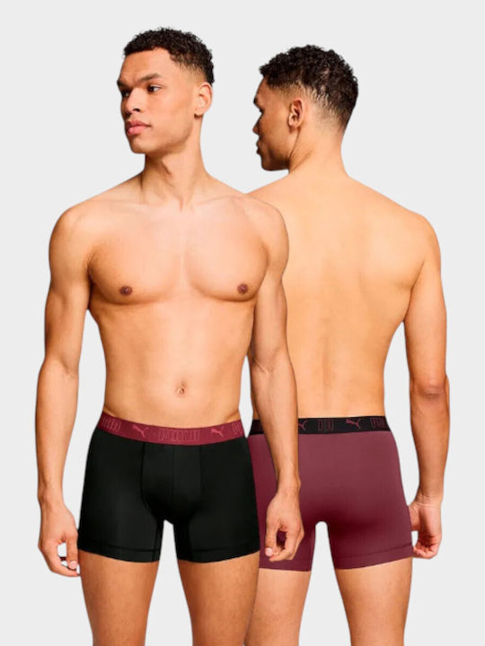 Herren Boxershorts Burgundisch 1Packung