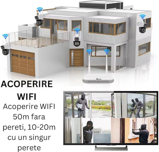 NVR WiFi 8 Καναλιών Taggo 8MP 4K Ανίχνευση Προσώπου H.265