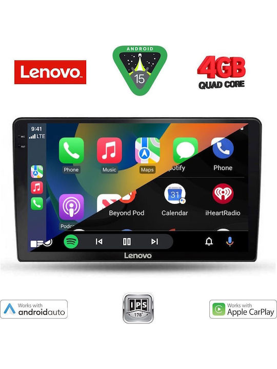 Lenovo Auto-Audiosystem für Toyota Auris 2007-2012 (Bluetooth/USB/AUX/WiFi/GPS/Apple-Carplay/Android-Auto) mit Touchscreen 9"