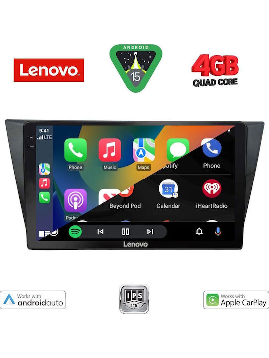 Lenovo Auto-Audiosystem für Volkswagen Tiguan 2016 (Bluetooth/USB/AUX/WiFi/GPS/Apple-Carplay/Android-Auto) mit Touchscreen 10"