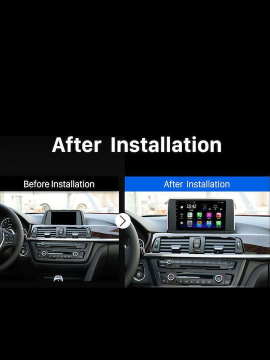 Lenovo Car Audio System for BMW Series 3 2012-2018 (Bluetooth/USB/AUX/WiFi/GPS/Apple-Carplay/Android-Auto) with Touch Screen 9"