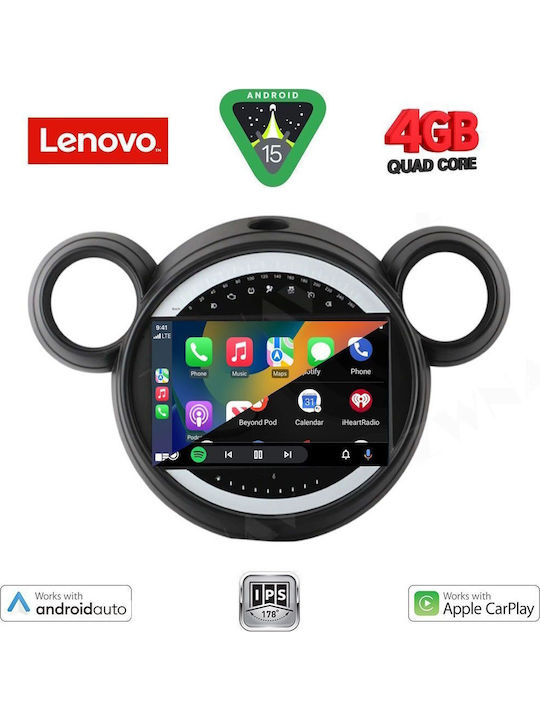 Lenovo Auto-Audiosystem für Mini Landsmann / Paceman 2010-2016 (Bluetooth/USB/AUX/WiFi/GPS/Apple-Carplay/Android-Auto) mit Touchscreen 9"