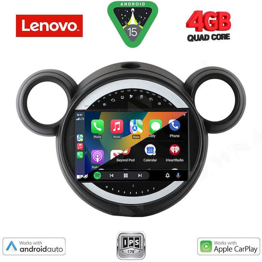 Lenovo Car Audio System for Mini Countryman / Paceman 2010-2016 (Bluetooth/USB/AUX/WiFi/GPS/Apple-Carplay/Android-Auto) with Touch Screen 9"