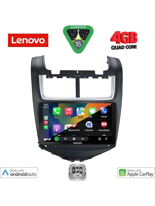 Lenovo Car Audio System for Chevrolet Aveo 2014-2017 (Bluetooth/USB/AUX/WiFi/GPS/Apple-Carplay/Android-Auto) with Touch Screen 9"