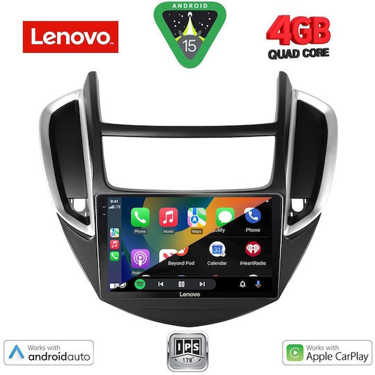 Lenovo Car Audio System for Chevrolet Trax 2014-2022 (Bluetooth/USB/AUX/WiFi/GPS/Apple-Carplay/Android-Auto) with Touch Screen 9"