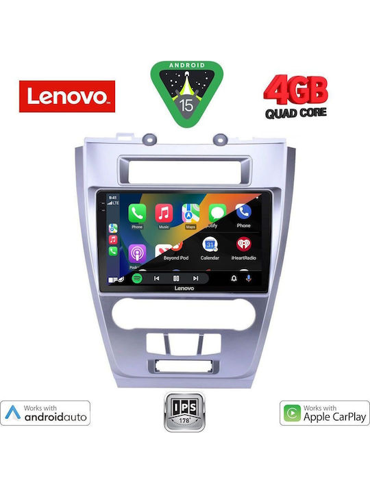 Lenovo Car Audio System for Ford Fusion 2012-2017 (Bluetooth/USB/AUX/WiFi/GPS/Apple-Carplay/Android-Auto) with Touch Screen 10"