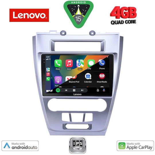 Lenovo Car Audio System for Ford Fusion 2012-2017 (Bluetooth/USB/AUX/WiFi/GPS/Apple-Carplay/Android-Auto) with Touch Screen 10"