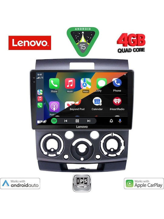 Lenovo Car Audio System for Ford Ranger Mazda BT-50 2006-2011 (Bluetooth/USB/AUX/WiFi/GPS/Apple-Carplay/Android-Auto) with Touch Screen 9"