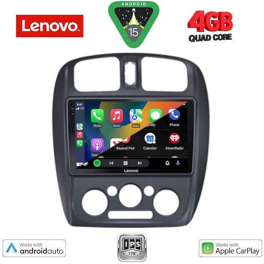 Lenovo Car Audio System for Mazda 323 1998-2004 (Bluetooth/USB/AUX/WiFi/GPS/Apple-Carplay/Android-Auto) with Touch Screen 9"
