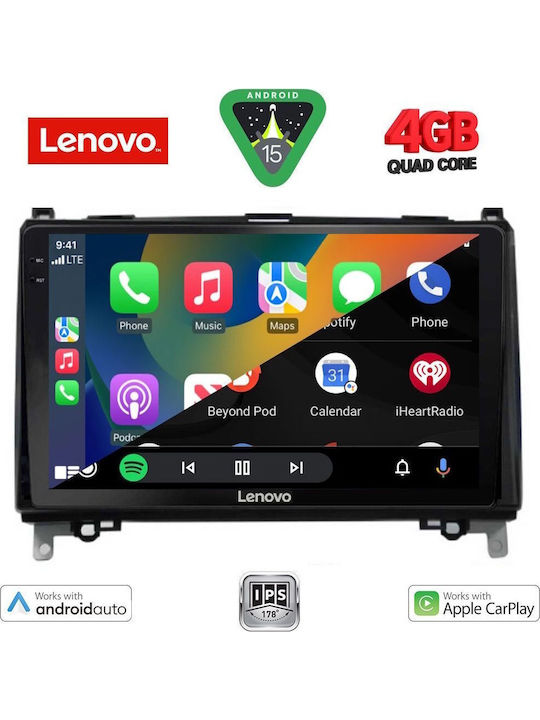Lenovo Car Audio System for Mercedes-Benz Sprinter / Vito 2007 (Bluetooth/USB/AUX/WiFi/GPS/Apple-Carplay/Android-Auto) with Touch Screen 9"