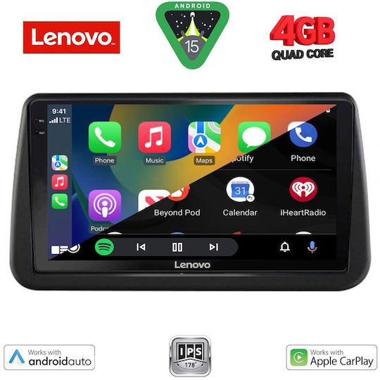 Lenovo Car Audio System for Opel Meriva 2010-2017 (Bluetooth/USB/AUX/WiFi/GPS/Apple-Carplay/Android-Auto) with Touch Screen 9"