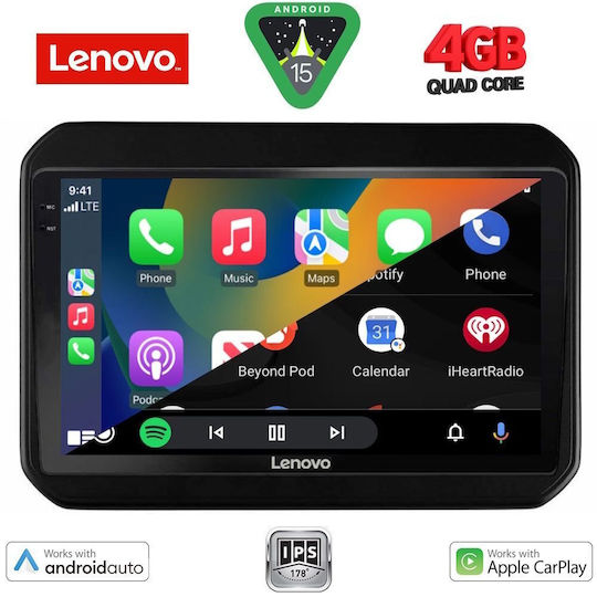 Auto-Audiosystem für Suzuki Ignis 2016 (Bluetooth/USB/AUX/WiFi/GPS/Apple-Carplay/Android-Auto) mit Touchscreen 9"