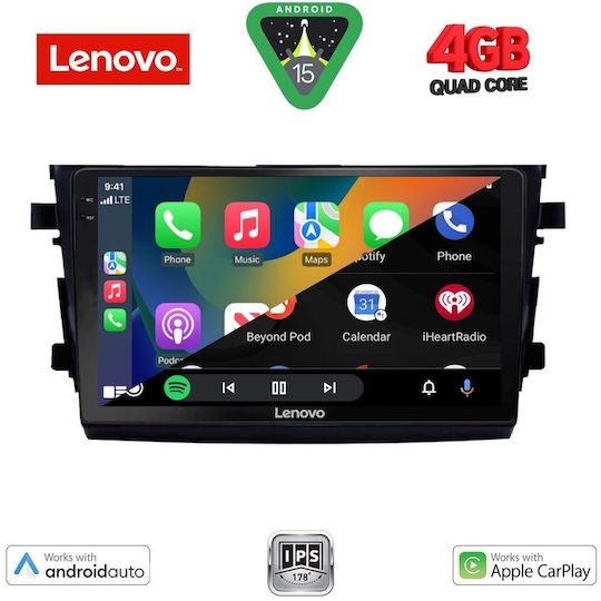 Lenovo Car Audio System for Suzuki Celerio 2015 (Bluetooth/USB/AUX/WiFi/GPS/Apple-Carplay/Android-Auto) with Touch Screen 9"