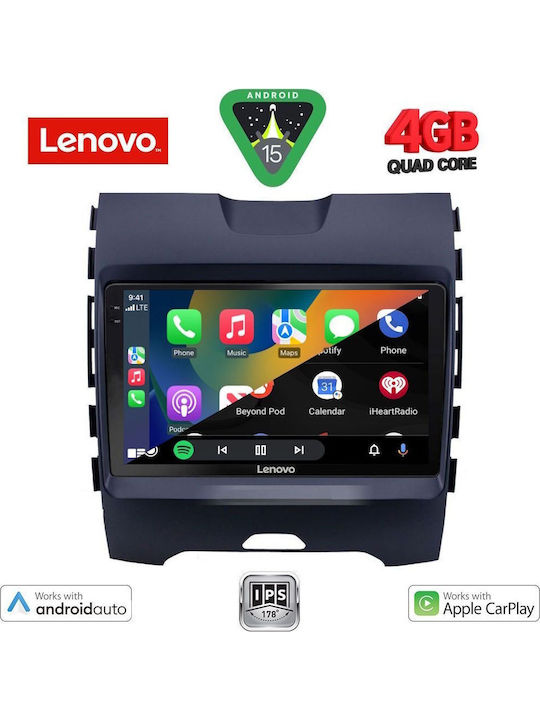 Lenovo Car Audio System for Ford Edge 2015 (Bluetooth/USB/AUX/WiFi/GPS/Apple-Carplay/Android-Auto) with Touch Screen 9"