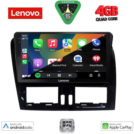 Lenovo Car Audio System for Volvo XC 60 2009-2017 (Bluetooth/USB/AUX/WiFi/GPS/Apple-Carplay/Android-Auto) with Touch Screen 9"