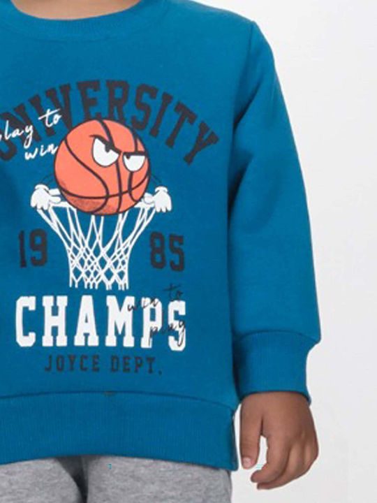 Kids Sweatpants Set Petrol Blue 2pcs University Champs