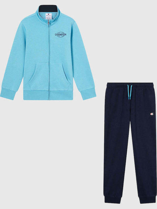 Kids Sweatpants Set Light Blue 2 Pieces