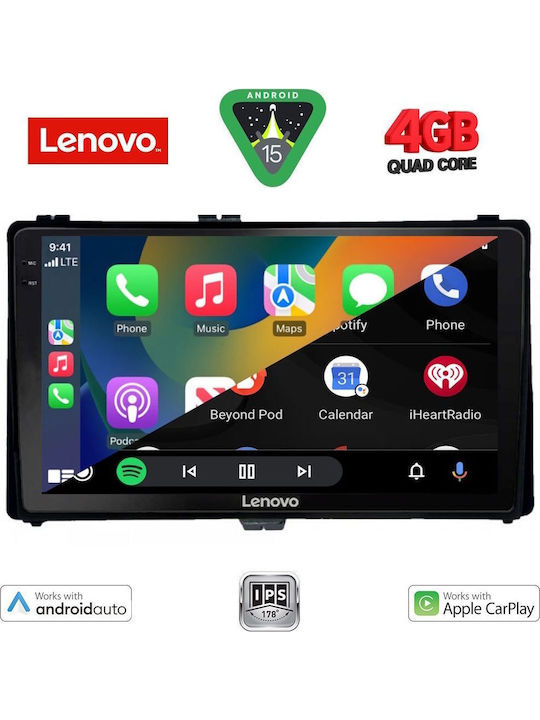 Lenovo Car Audio System for Toyota Auris / Aygo X / Corolla 2017-2019 (Bluetooth/USB/AUX/WiFi/GPS/Apple-Carplay/Android-Auto) with Touch Screen 9"