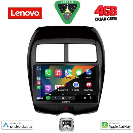 Lenovo Car Audio System for Peugeot 4008 Mitsubishi Asx 2009 (Bluetooth/USB/AUX/WiFi/GPS/Apple-Carplay/Android-Auto) with Touch Screen 10"