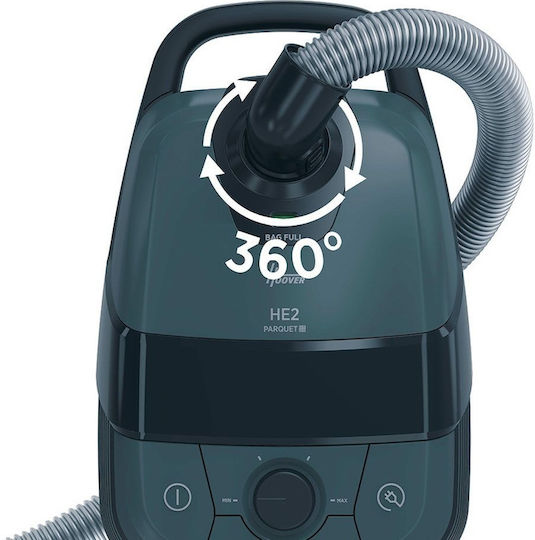 Hoover HE210H 011 Ηλεκτρική Σκούπα 850W με Σακούλα 3.5lt Μαύρη