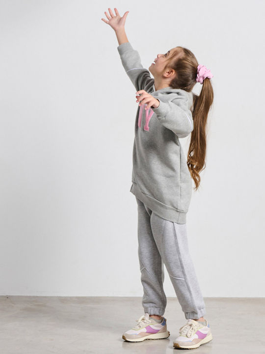 Παιδικό Σετ Φόρμας Γκρι Μελανζέ Comfy Minime