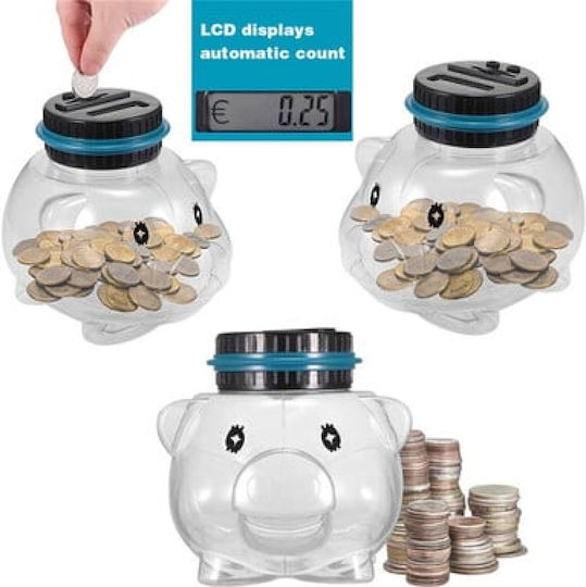 Money Box Piggy Automatic Counting – Transparent