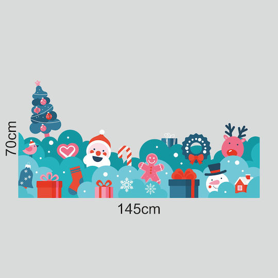 Χριστουγεννιάτικη Βιτρίνα Christmas Scene 145x70cm
