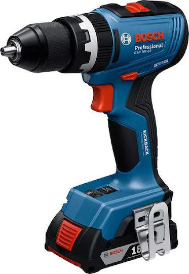 Bosch GSB 18V-65 Battery Drill Driver Brushless 18V 2x5Ah