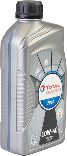 Total Quartz 7000 Συνθετικό Λάδι Αυτοκινήτου 10W-40 1lt 496214110
