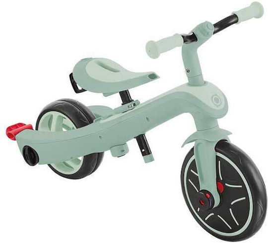 Globber Explorer Trike Ecologic Превозно Средство с Ръкохватка за Родител 4 в 1 за 18 Месеца Фисташков